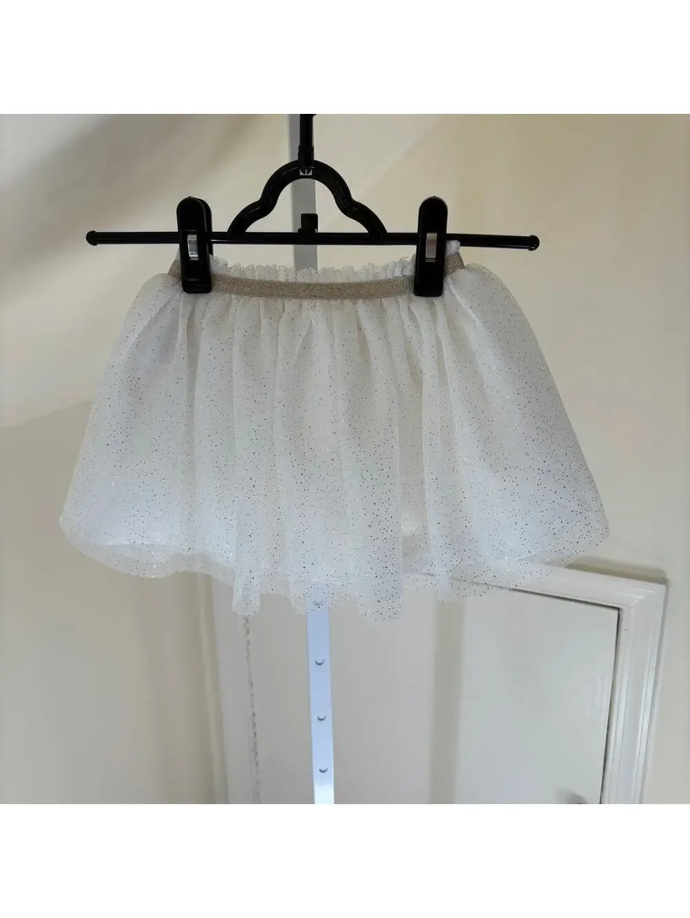 Cat & Jack NWT Toddler Girls' Cream Gold Tutu with Gold Flecks 3T